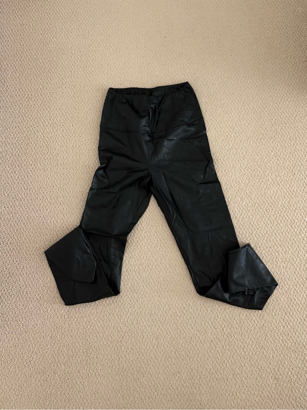 Wilfred Black Faux Leather Pants